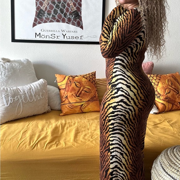 Fashion nova sexy exotic dress. Size small. - Picture 2 of 3